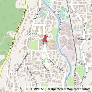 Mappa Via Volta, 3, 22037 Ponte Lambro, Como (Lombardia)