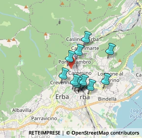 Mappa Via Volta, 22037 Ponte Lambro CO, Italia (1.26846)