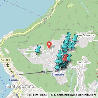 Mappa Via allo sport, 22034 Brunate CO, Italia (0.43077)