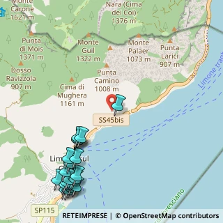 Mappa Via Sopino Alto, 25010 Limone Sul Garda BS, Italia (1.4945)