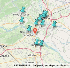 Mappa Via Pasubio, 31010 Ponte Della Priula TV, Italia (6.3975)