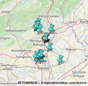 Mappa Via Pasubio, 31010 Ponte Della Priula TV, Italia (9.26789)