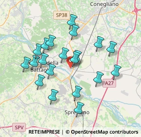 Mappa Via Pasubio, 31010 Ponte Della Priula TV, Italia (3.4455)