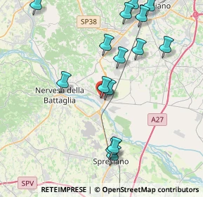 Mappa Via Pasubio, 31010 Ponte Della Priula TV, Italia (4.45533)