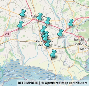 Mappa Via Primo Maggio, 33052 Cervignano del Friuli UD, Italia (5.31462)