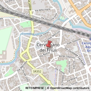 Mappa Via mazzini giuseppe 14, 33052 Cervignano del Friuli, Udine (Friuli-Venezia Giulia)
