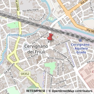 Mappa Via Giusto Gervasutti,  4, 33052 Cervignano del Friuli, Udine (Friuli-Venezia Giulia)