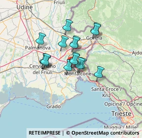 Mappa Via Venezia, 34077 Ronchi dei Legionari GO, Italia (9.2675)