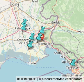 Mappa Via Venezia, 34077 Ronchi dei Legionari GO, Italia (58.9455)