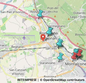 Mappa Via Venezia, 34077 Ronchi dei Legionari GO, Italia (2.44769)