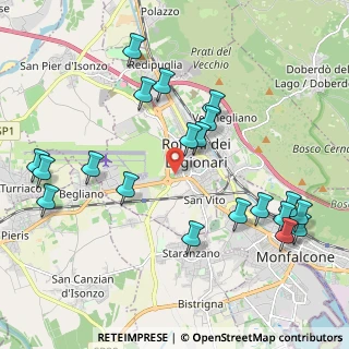 Mappa Via Venezia, 34077 Ronchi dei Legionari GO, Italia (2.307)