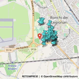 Mappa Via Venezia, 34077 Ronchi dei Legionari GO, Italia (0.30448)