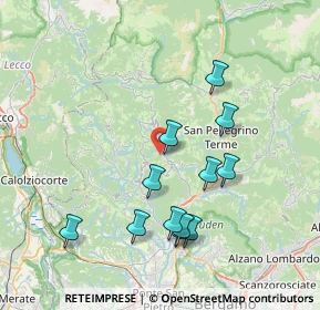 Mappa Via Lera, 24012 Val Brembilla BG, Italia (7.40583)