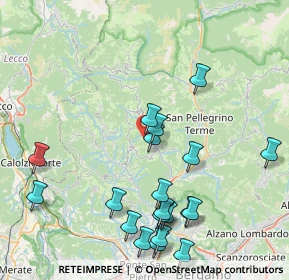 Mappa Via Lera, 24012 Val Brembilla BG, Italia (9.2915)