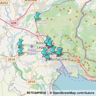 Mappa Via D'Annunzio Gabriele, 34077 Ronchi dei Legionari GO, Italia (2.47455)