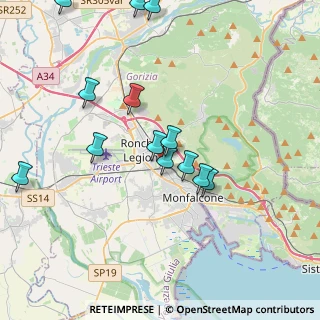 Mappa Via D'Annunzio Gabriele, 34077 Ronchi dei Legionari GO, Italia (4.06615)