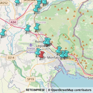 Mappa Via D'Annunzio Gabriele, 34077 Ronchi dei Legionari GO, Italia (4.83875)