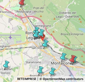 Mappa Via D'Annunzio Gabriele, 34077 Ronchi dei Legionari GO, Italia (2.44692)