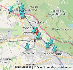 Mappa Via D'Annunzio Gabriele, 34077 Ronchi dei Legionari GO, Italia (2.12273)