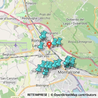 Mappa Via D'Annunzio Gabriele, 34077 Ronchi dei Legionari GO, Italia (1.811)
