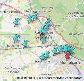 Mappa Via IV Novembre, 34077 Ronchi dei Legionari GO, Italia (1.869)