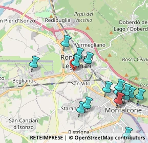 Mappa Via IV Novembre, 34077 Ronchi dei Legionari GO, Italia (2.6685)