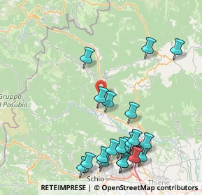 Mappa Via Camugara, 36011 Arsiero VI, Italia (9.563)