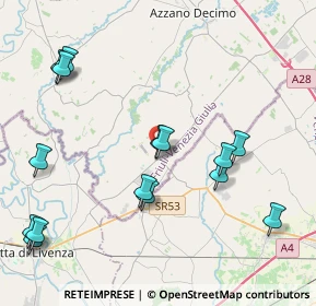 Mappa Via del Donatore, 33076 Pravisdomini PN, Italia (4.75467)