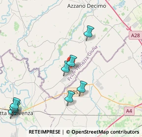 Mappa Via del Donatore, 33076 Pravisdomini PN, Italia (6.10923)