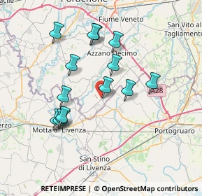 Mappa Via A. Moro, 33076 Pravisdomini PN, Italia (6.72786)