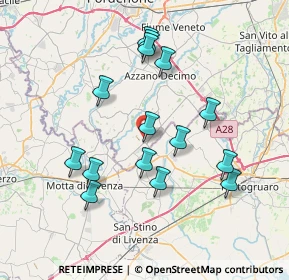 Mappa Via A. Moro, 33076 Pravisdomini PN, Italia (7.05733)