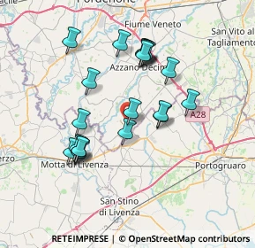 Mappa Via del Donatore, 33076 Pravisdomini PN, Italia (6.5535)
