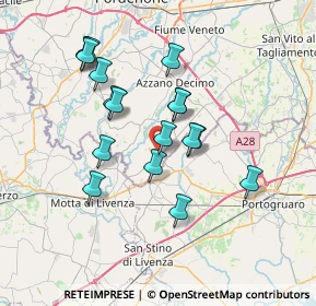 Mappa Via del Donatore, 33076 Pravisdomini PN, Italia (6.31765)