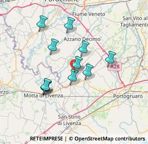 Mappa Via A. Moro, 33076 Pravisdomini PN, Italia (5.95818)