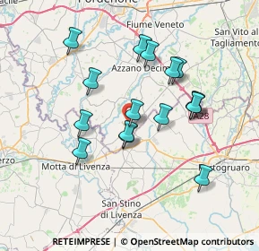 Mappa Via A. Moro, 33076 Pravisdomini PN, Italia (6.39063)