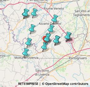 Mappa Via A. Moro, 33076 Pravisdomini PN, Italia (5.88933)