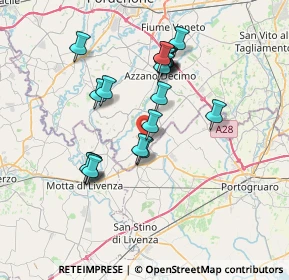 Mappa Via A. Moro, 33076 Pravisdomini PN, Italia (6.45)