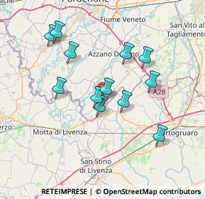 Mappa Via del Donatore, 33076 Pravisdomini PN, Italia (6.39667)