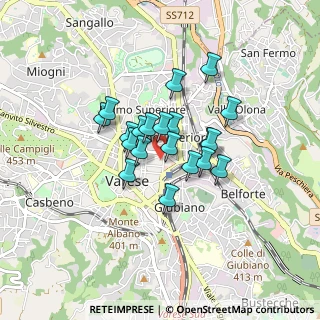 Mappa Via Luini Bernardino, 21100 Varese VA, Italia (0.5795)