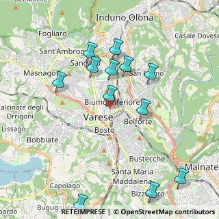 Mappa Via Luini Bernardino, 21100 Varese VA, Italia (2.125)