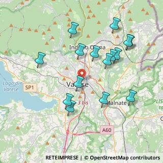 Mappa Via Luini Bernardino, 21100 Varese VA, Italia (3.93333)