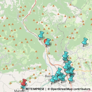 Mappa Via Villanova, 36020 Solagna VI, Italia (6.35579)
