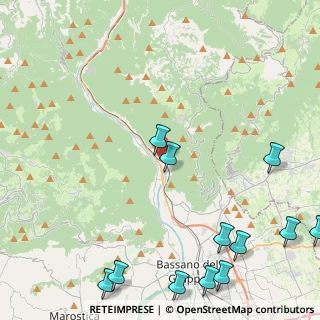 Mappa Via Villanova, 36020 Solagna VI, Italia (6.31667)