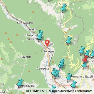 Mappa Via Villanova, 36020 Solagna VI, Italia (3.3285)