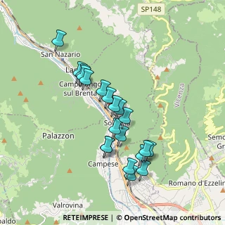 Mappa Via Villanova, 36020 Solagna VI, Italia (1.6335)