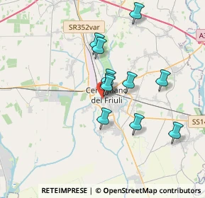 Mappa Via del Mercato, 33052 Cervignano del Friuli UD, Italia (2.88273)