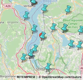 Mappa Via Monte Dei Nassi, 21027 Ispra VA, Italia (9.848)