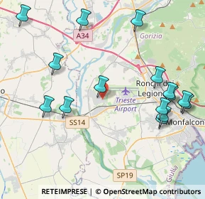 Mappa Via S. Pellico, 34070 Turriaco GO, Italia (4.78)