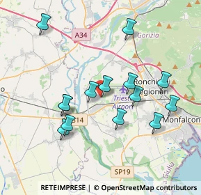 Mappa Via Alessandro Volta, 34070 Turriaco GO, Italia (3.57143)