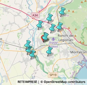 Mappa Via S. Pellico, 34070 Turriaco GO, Italia (2.71364)